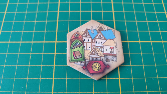 Tuile bâtiment n°27 Praga Caput Regni vladimir suchy Delicious Games pièce détachée jeu de société #E34