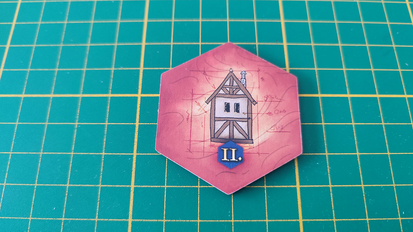 Tuile bâtiment n°27 Praga Caput Regni vladimir suchy Delicious Games pièce détachée jeu de société #E34