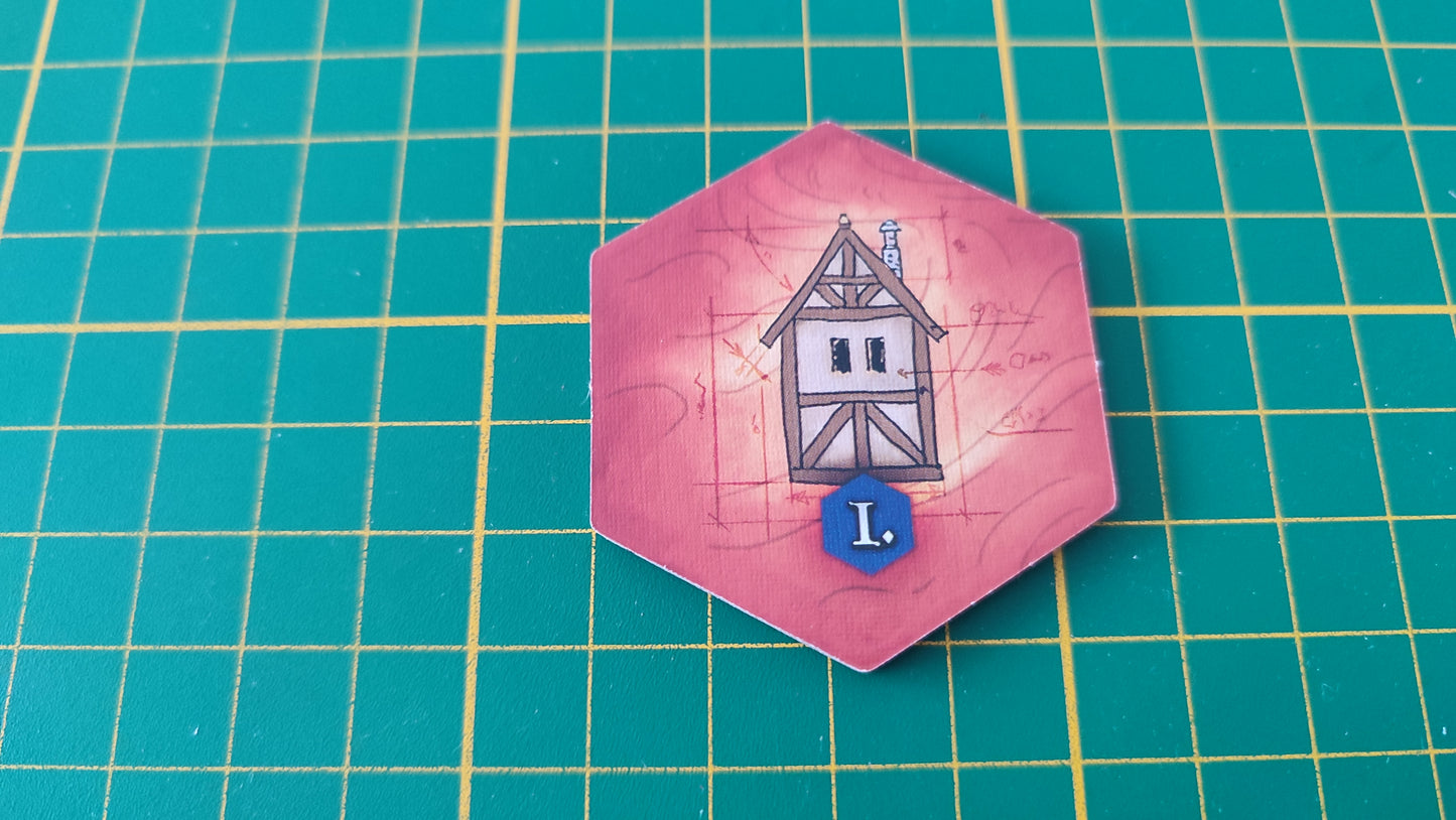 Tuile bâtiment n°28 Praga Caput Regni vladimir suchy Delicious Games pièce détachée jeu de société #E34