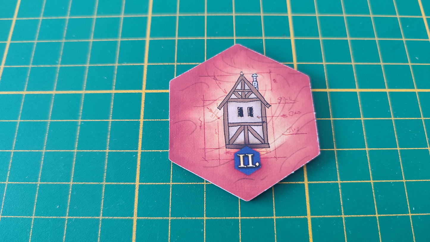 Tuile bâtiment n°29 Praga Caput Regni vladimir suchy Delicious Games pièce détachée jeu de société #E34