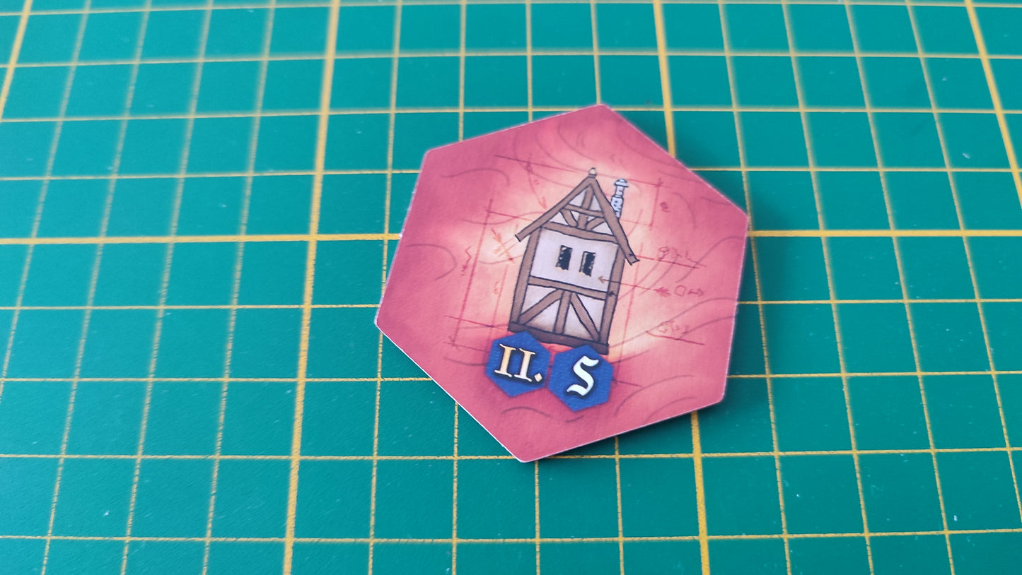 Tuile bâtiment n°30 Praga Caput Regni vladimir suchy Delicious Games pièce détachée jeu de société #E34