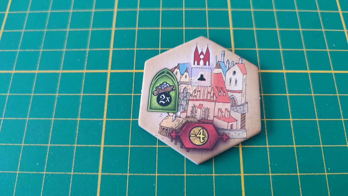 Tuile bâtiment n°31 Praga Caput Regni vladimir suchy Delicious Games pièce détachée jeu de société #E34