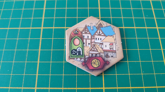 Tuile bâtiment n°32 Praga Caput Regni vladimir suchy Delicious Games pièce détachée jeu de société #E34