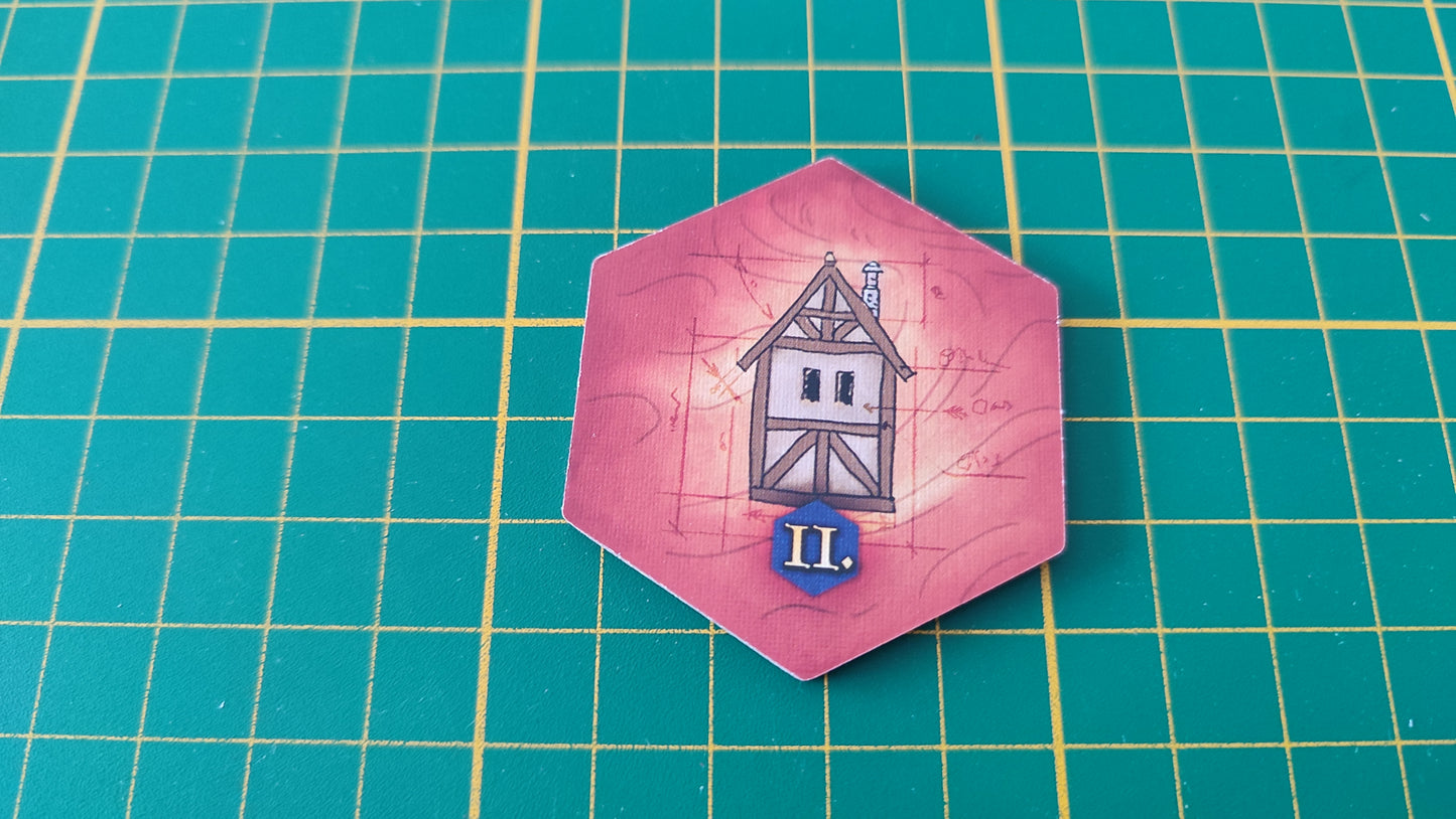 Tuile bâtiment n°32 Praga Caput Regni vladimir suchy Delicious Games pièce détachée jeu de société #E34