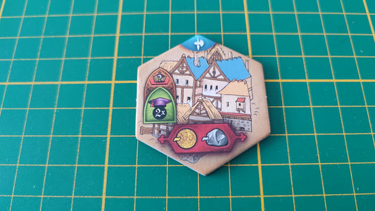 Tuile bâtiment n°33 Praga Caput Regni vladimir suchy Delicious Games pièce détachée jeu de société #E34