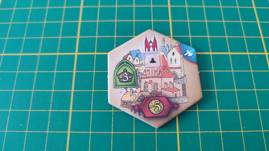 Tuile bâtiment n°35 Praga Caput Regni vladimir suchy Delicious Games pièce détachée jeu de société #E34