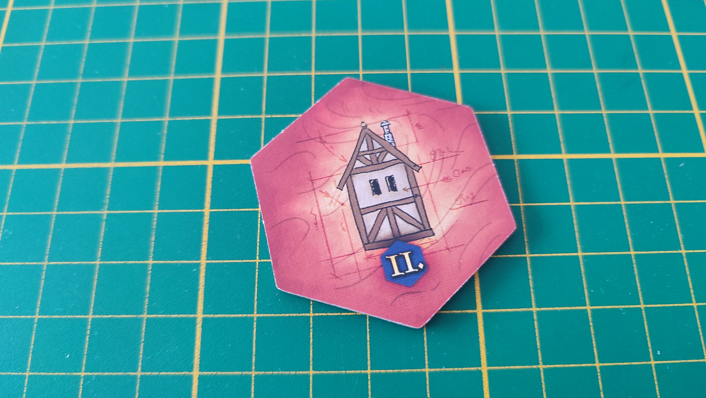 Tuile bâtiment n°35 Praga Caput Regni vladimir suchy Delicious Games pièce détachée jeu de société #E34