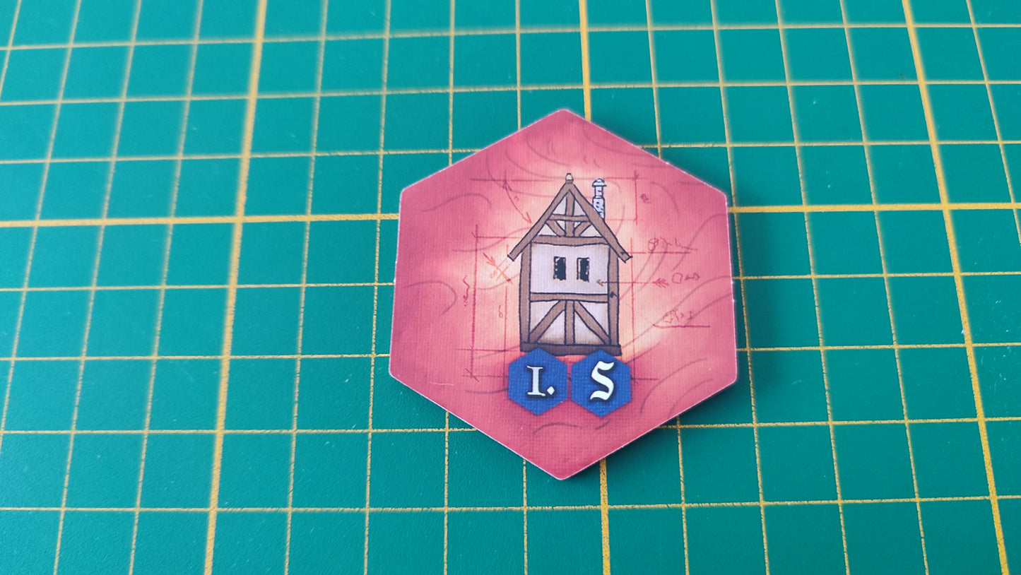 Tuile bâtiment n°6 Praga Caput Regni vladimir suchy Delicious Games pièce détachée jeu de société #E34