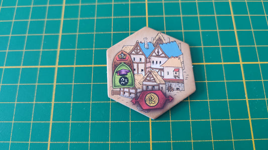 Tuile bâtiment n°7 Praga Caput Regni vladimir suchy Delicious Games pièce détachée jeu de société #E34