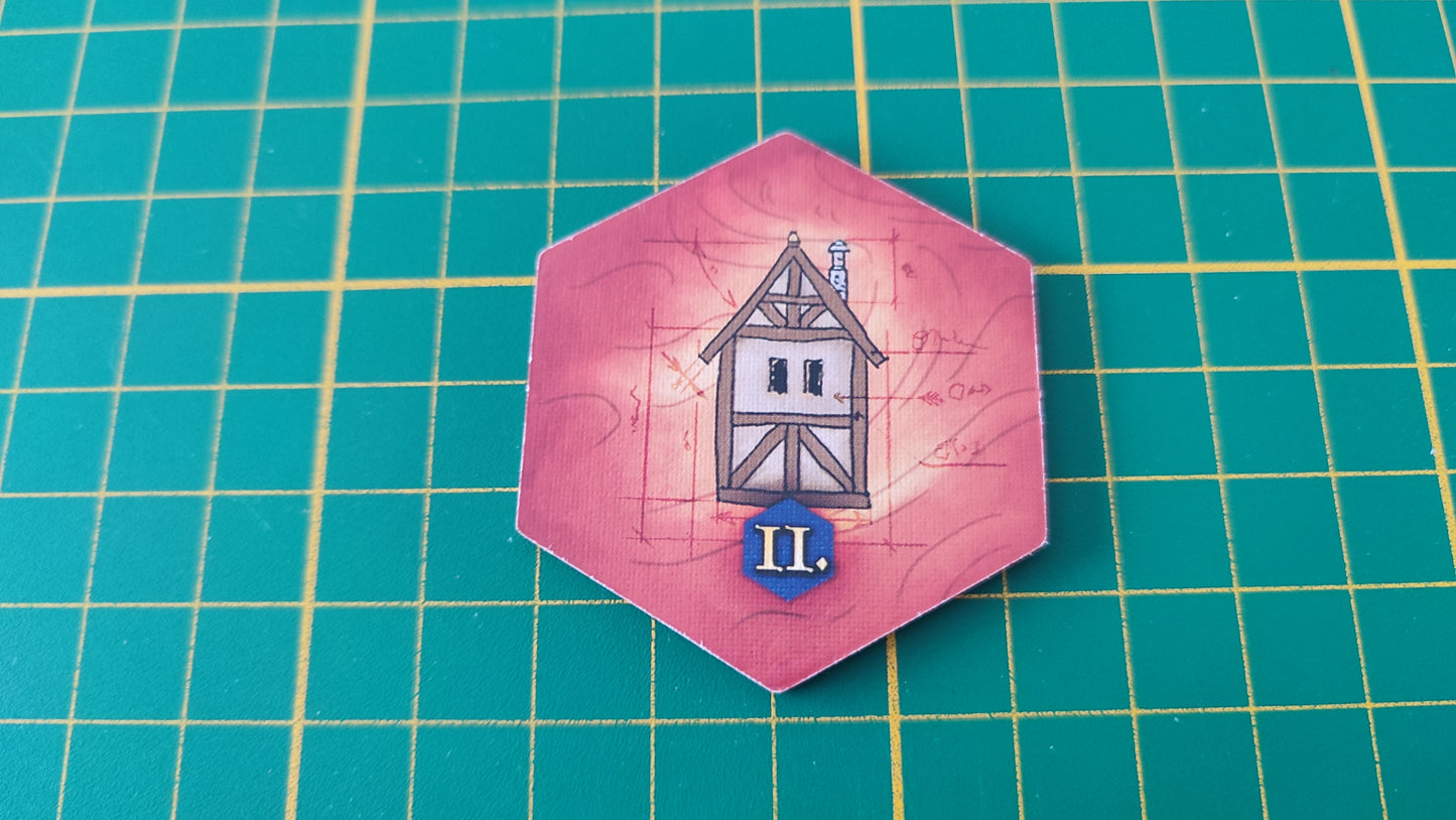 Tuile bâtiment n°9 Praga Caput Regni vladimir suchy Delicious Games pièce détachée jeu de société #E34