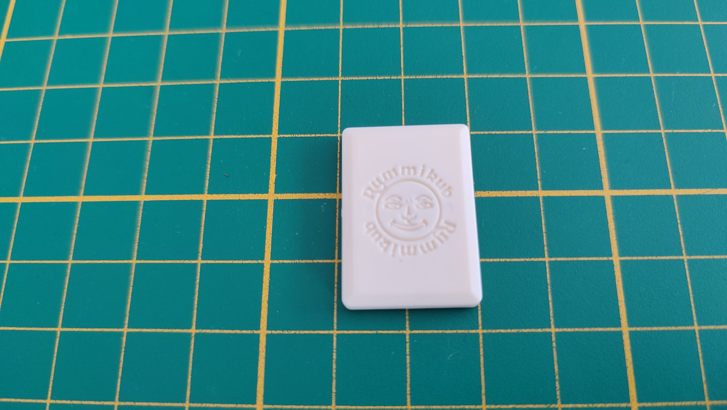 Tuile chiffre 10 dix bleu pièce détachée jeu de société Rummikub Le rami des chiffres jeu de voyage Hasbro #C68