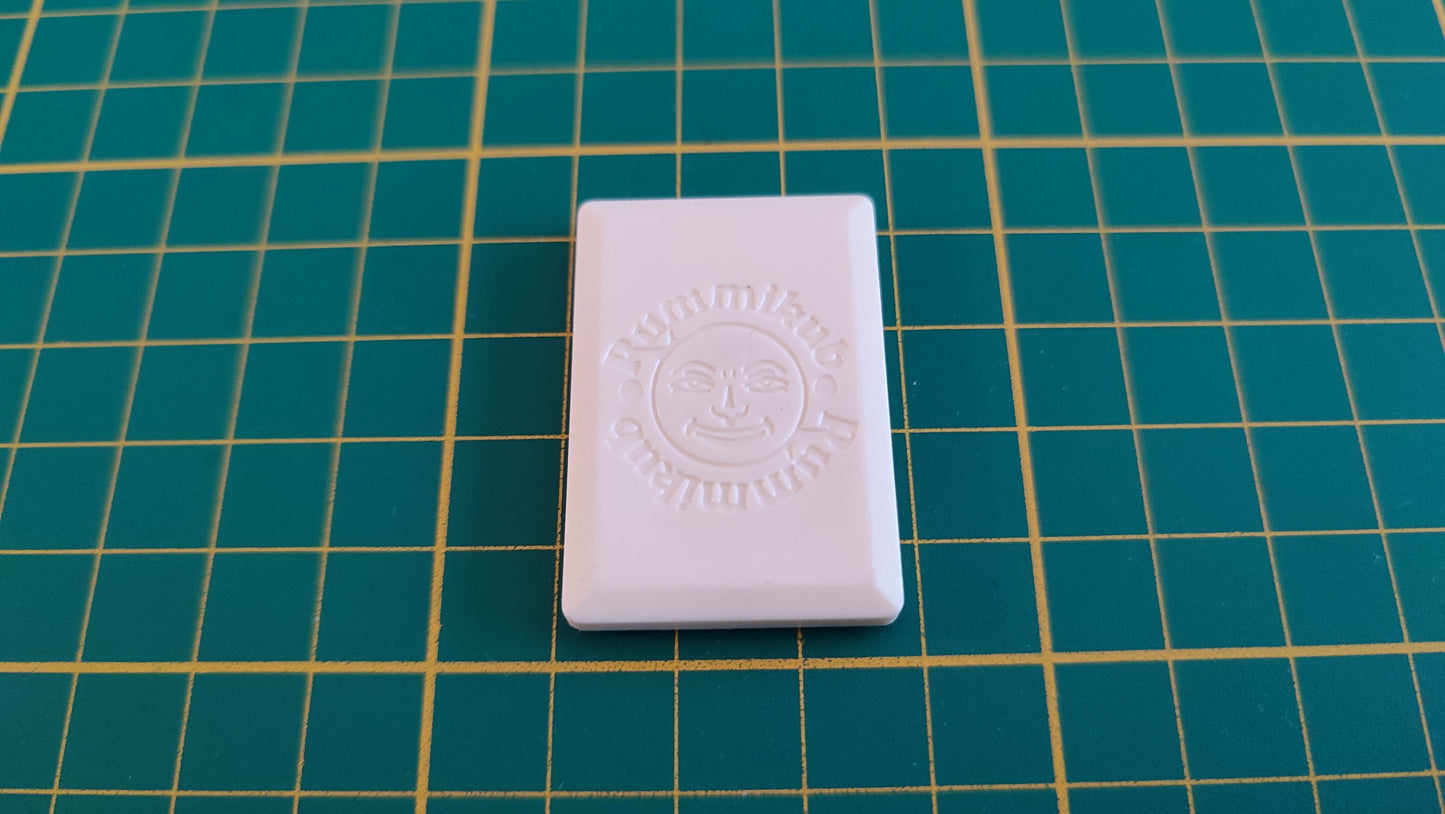 Tuile chiffre 12 douze bleu pièce détachée L'original Rummikub chiffres M&M Ventures 2014 #E31