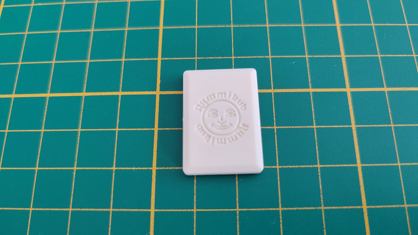 Tuile chiffre 4 quatre bleu pièce détachée jeu de société Rummikub Le rami des chiffres jeu de voyage Hasbro #C68