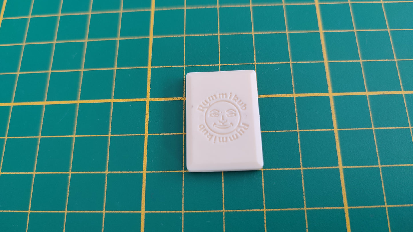 Tuile chiffre 7 sept rouge pièce détachée jeu de société Rummikub Le rami des chiffres jeu de voyage Hasbro #C68