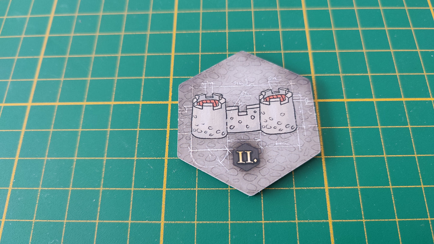 Tuile mur numéro 16 n°16 Praga Caput Regni vladimir suchy Delicious Games pièce détachée jeu de société #E34