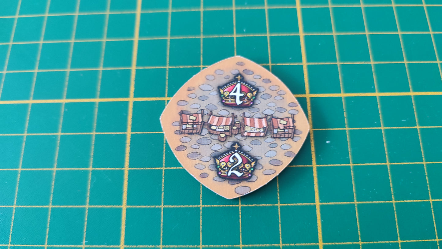 Tuile place n°10 Praga Caput Regni vladimir suchy Delicious Games pièce détachée jeu de société #E34