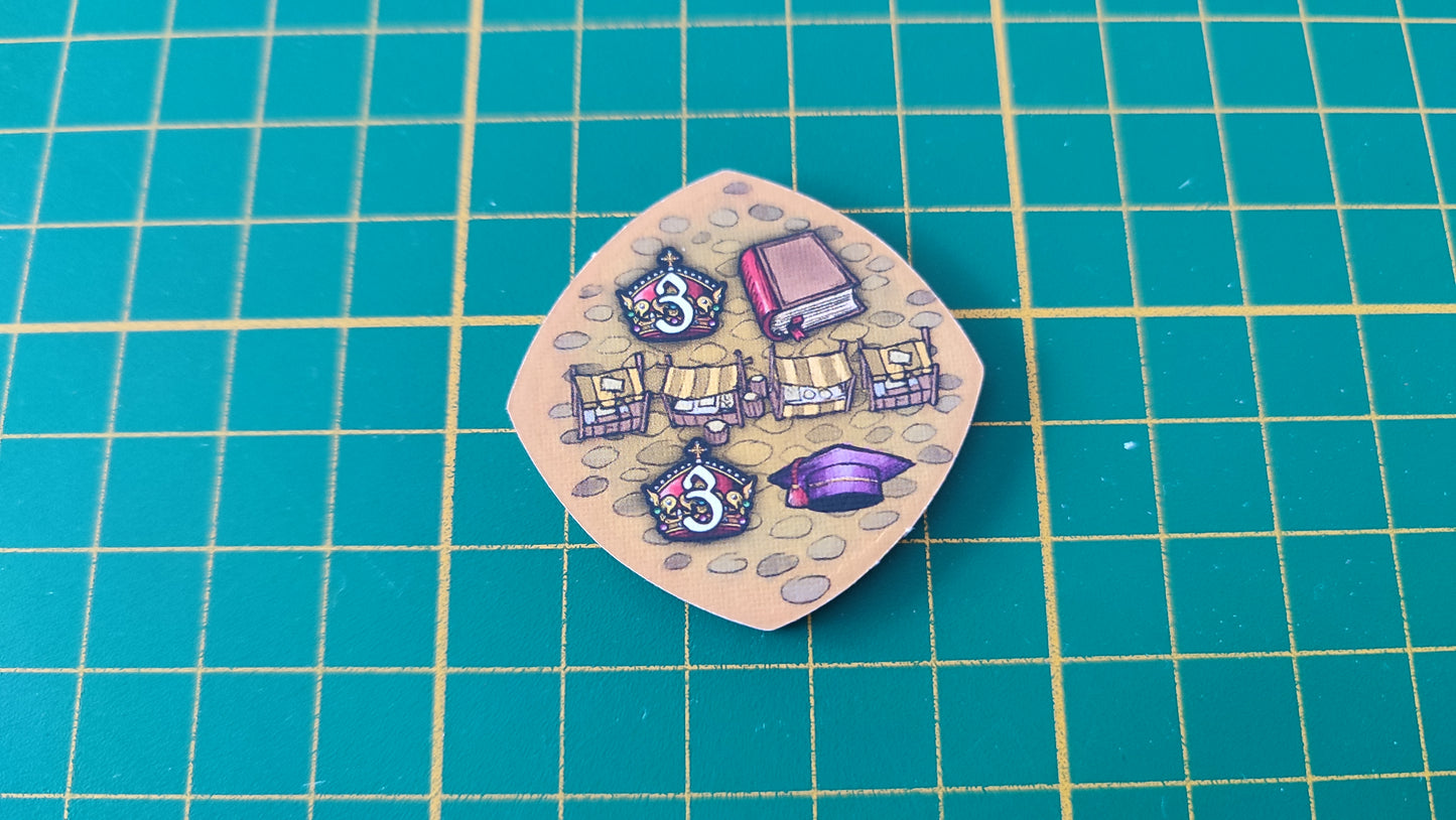 Tuile place n°1 Praga Caput Regni vladimir suchy Delicious Games pièce détachée jeu de société #E34