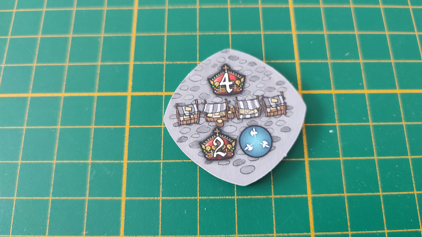 Tuile place n°3 Praga Caput Regni vladimir suchy Delicious Games pièce détachée jeu de société #E34