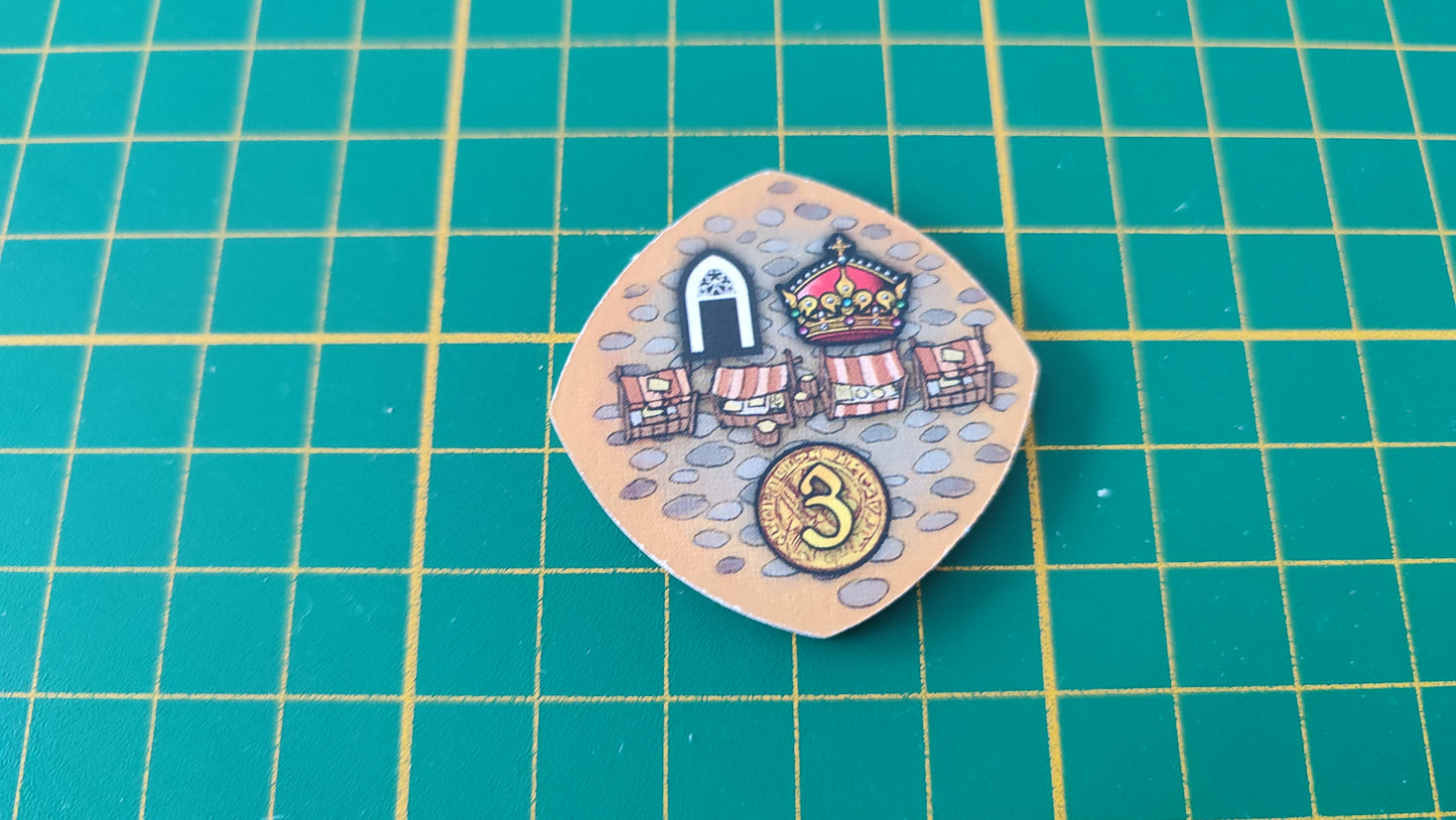 Tuile place n°6 Praga Caput Regni vladimir suchy Delicious Games pièce détachée jeu de société #E34