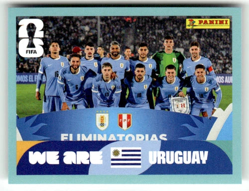 URU 13 Photo de l'équipe - Sticker autocollant Panini Coupe du Monde FIFA 2026 Uruguay - Pièce détachée