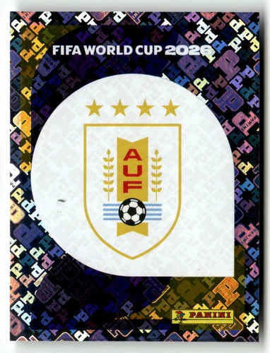 URU 1 Logo écusson de l'équipe - Sticker autocollant Panini Coupe du Monde FIFA 2026 Uruguay - Pièce détachée