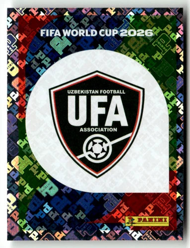 UZB 1 Logo de l'équipe - Sticker autocollant Panini Coupe du Monde FIFA 2026 Uzbekistan - Pièce détachée
