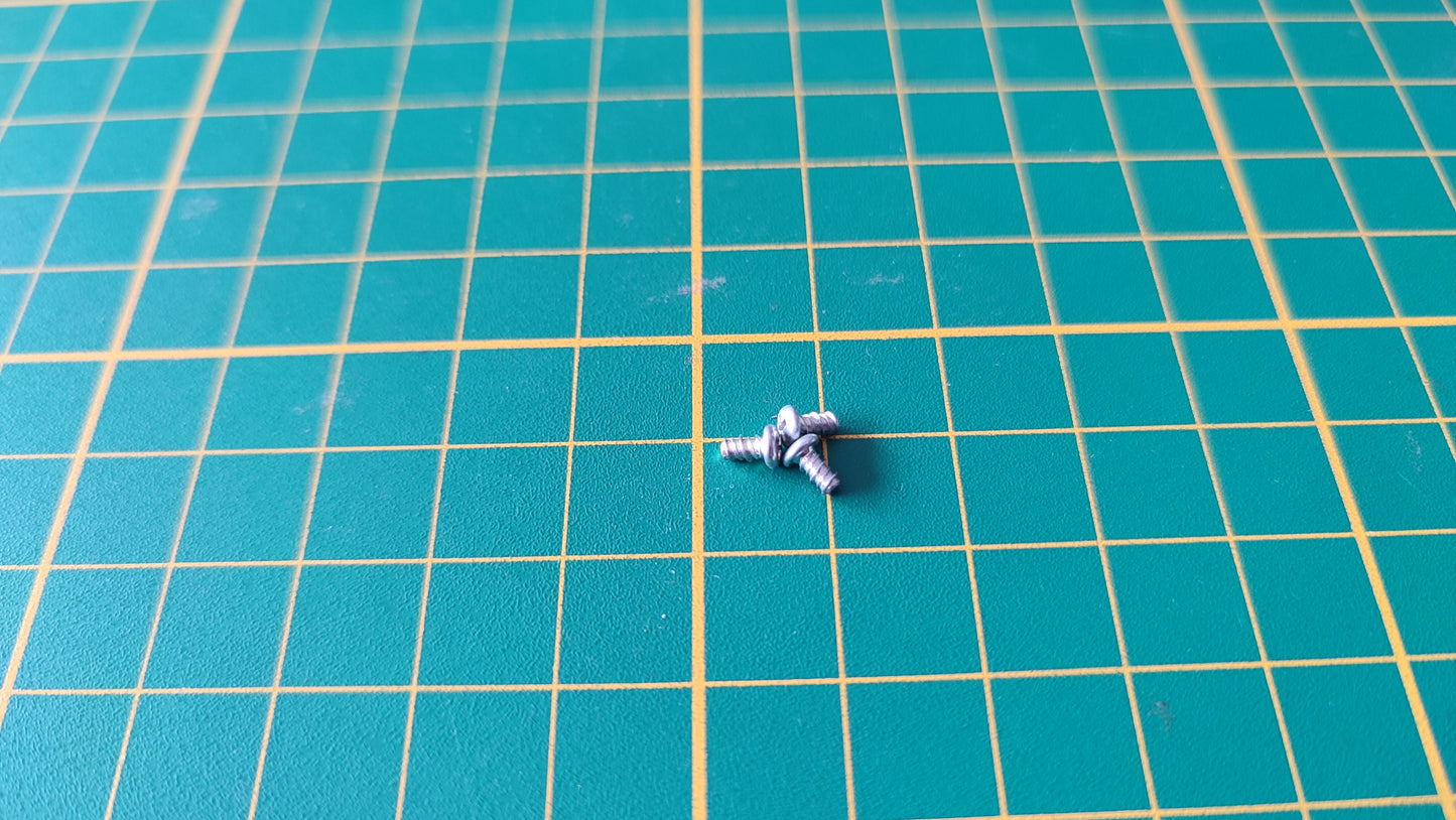 Visserie x3 pièce détachée console de jeux Sony Playstation 2 Ps2 SCPH-50004 silver #D51