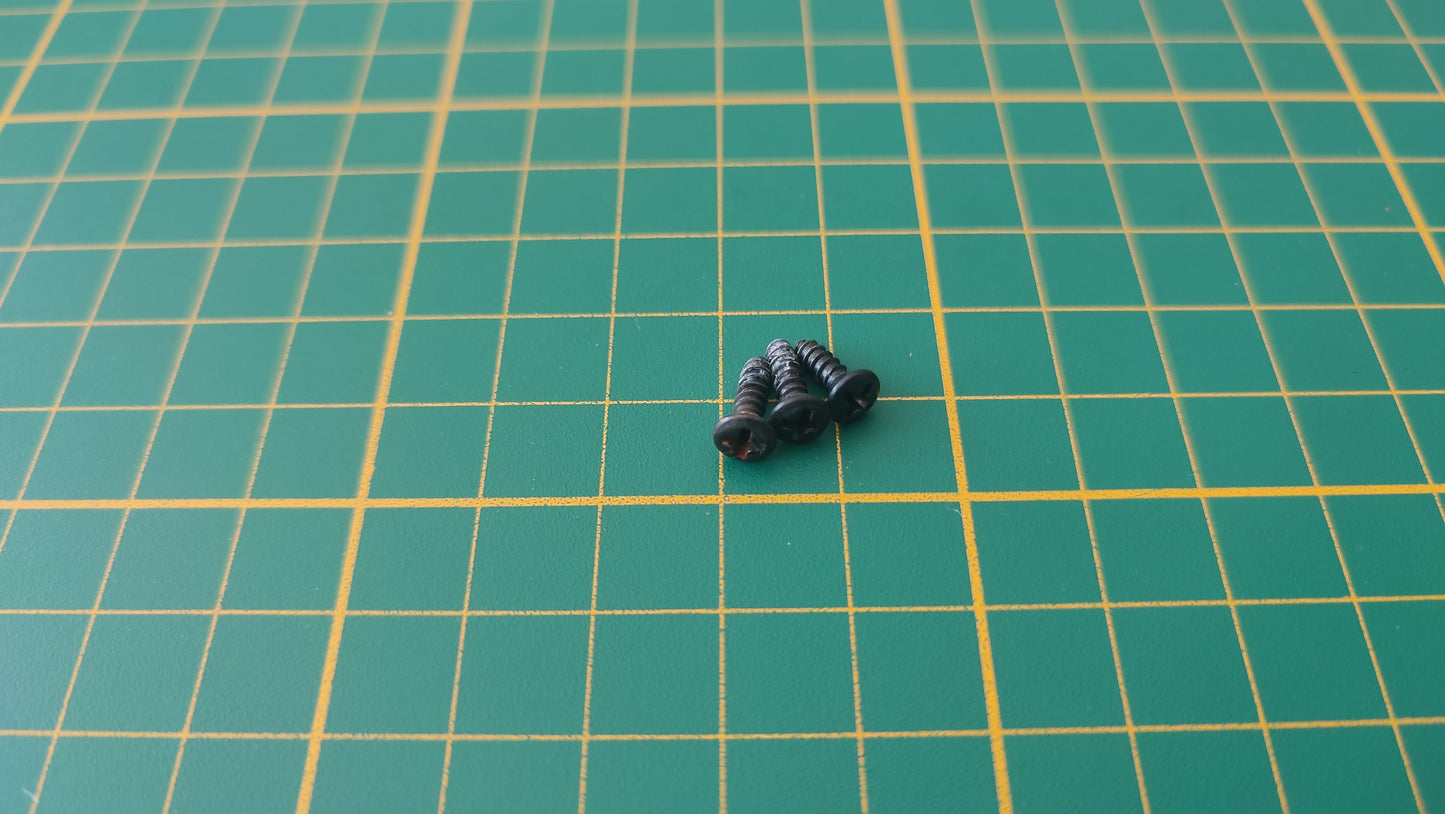 Visserie x3 pièce détachée miniature Burago Bburago Ferrari Gto 1984 1/18 1/18e 1/18ème #D07