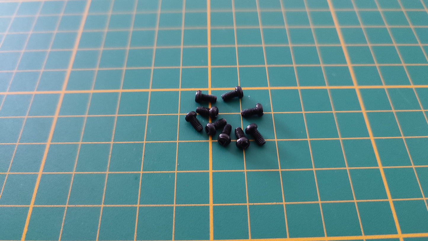 Visserie x9 tête triangulaire pièce détachée miniature Altaya Renault Alpine A110 Wrc 1/18 1/18e 1/18ème #C10