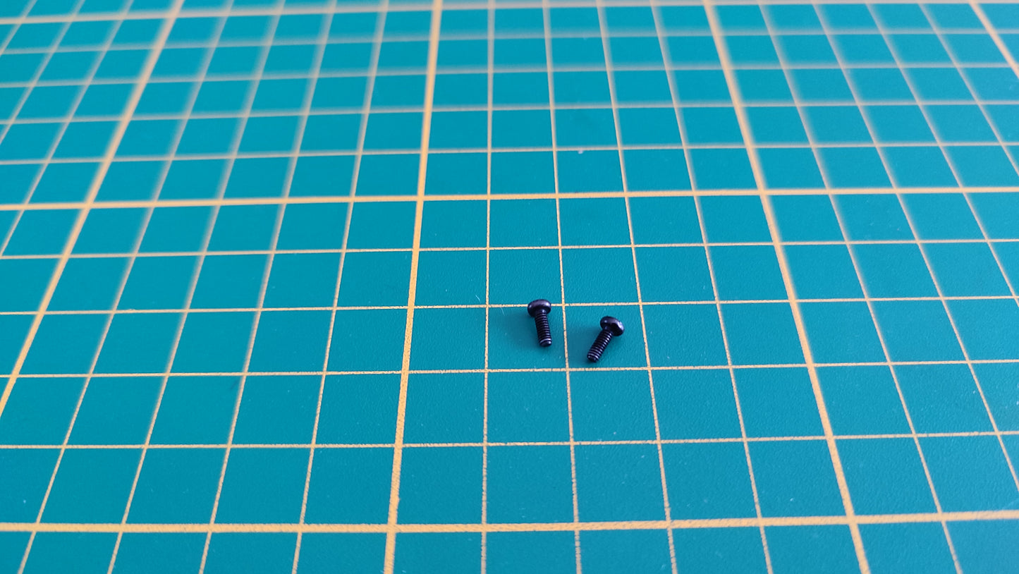 Vis x2 DM 1.7x5mm pièce n°27 pièce détachée Porsche 911 Carrera RS 2.7 1/8 1/8ème Altaya #B37