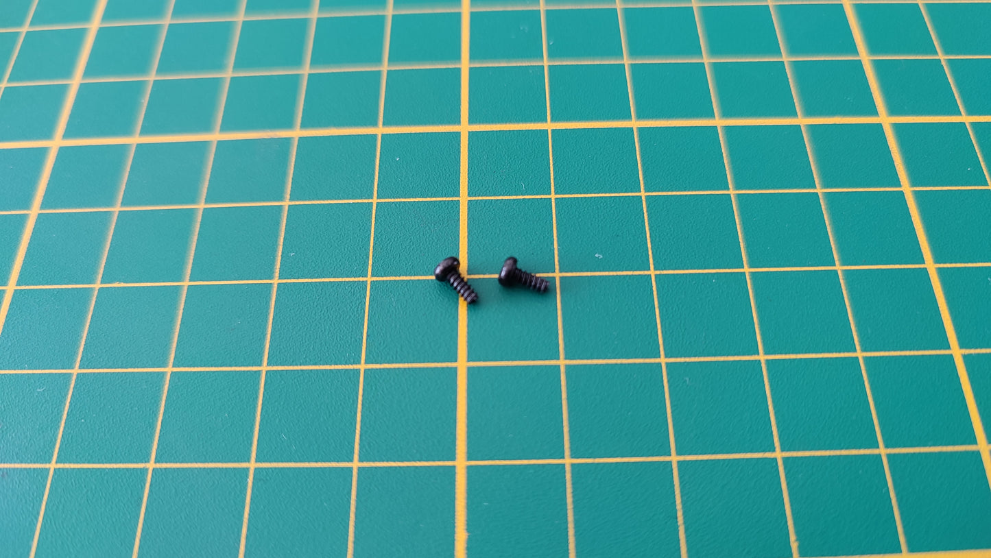 Vis x2 GP 2x4mm n°42 pièce détachée Porsche 911 Carrera RS 2.7 1/8 1/8ème Altaya #B37