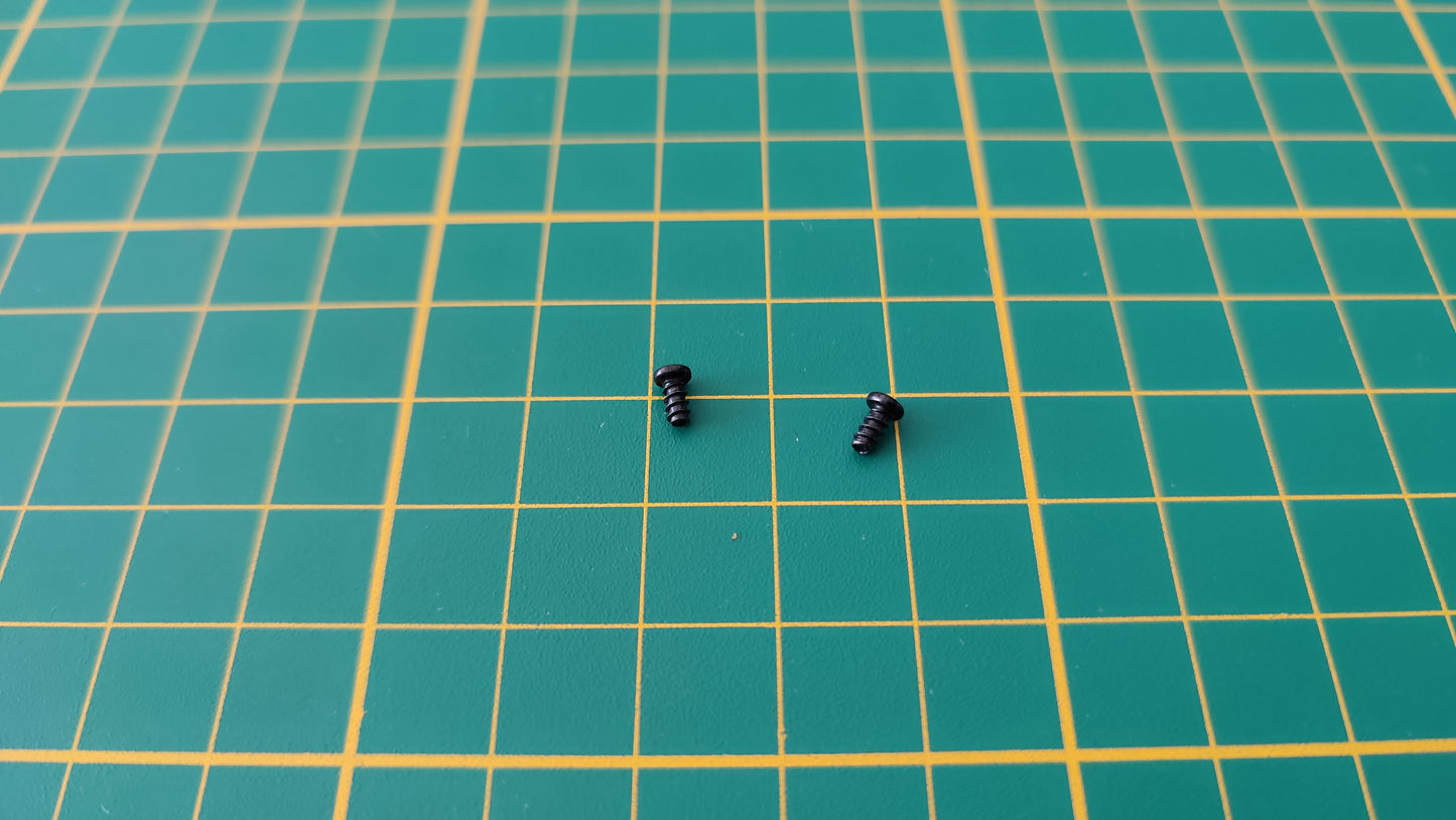 Vis x2 GP 2x4mm n°43 pièce détachée Porsche 911 Carrera RS 2.7 1/8 1/8ème Altaya #B37