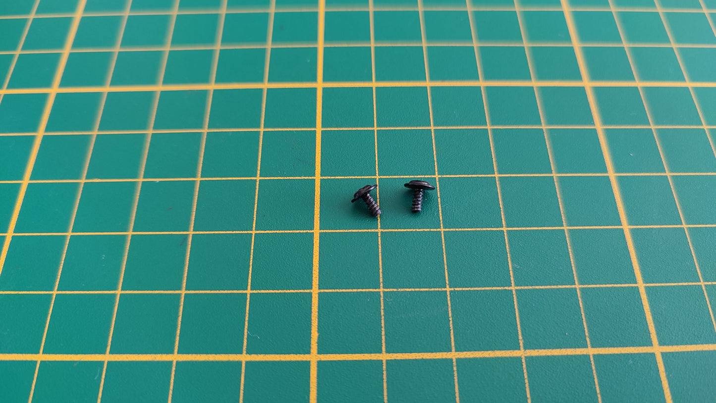 Vis x2 RP 1.4x4x5mm n°52 pièce détachée Renault R8 Gordini 1/8 1/8ème Eaglemoss Collections #A67