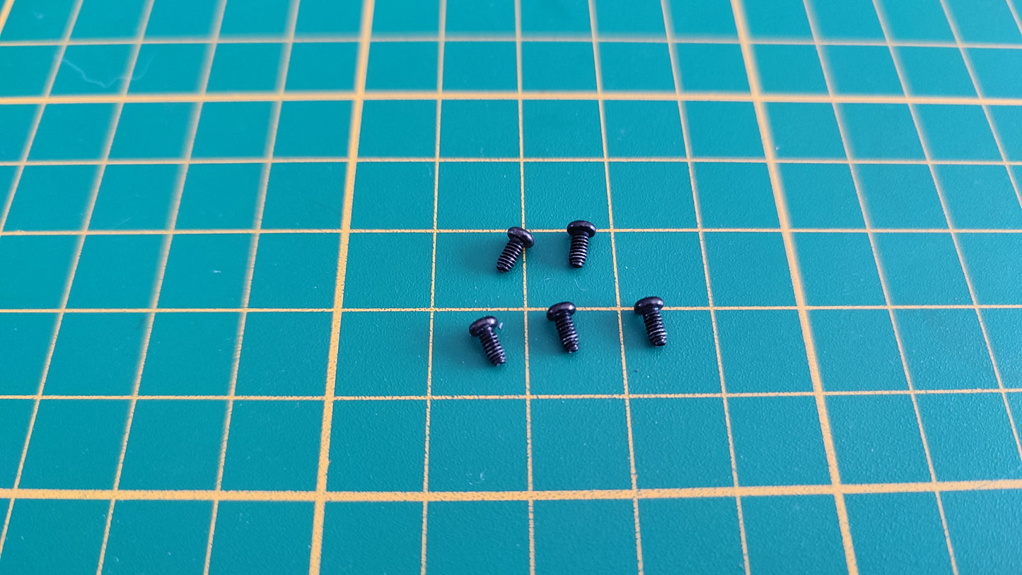 Vis x5 BM 2x4mm n°33 pièce détachée Porsche 911 Carrera RS 2.7 1/8 1/8ème Altaya #B37