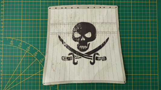 Voile tête de mort référence 30827292 pièce détachée Playmobil #D09