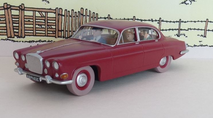 Voiture Tintin N°40 – Jaguar du docteur Müller – L’Île Noire – Atlas 1/43
