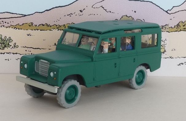 Voiture Tintin N°43 – Land Rover du général Tapioca – Tintin et les Picaros – Atlas 1/43