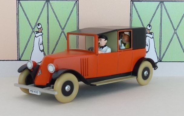 Voiture Tintin N°46 – Taxi rouge – Le Crabe aux pinces d’or – Atlas 1/43