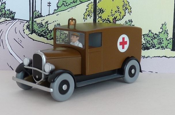 Voiture Tintin N°51 – Ambulance – Atlas 1/43