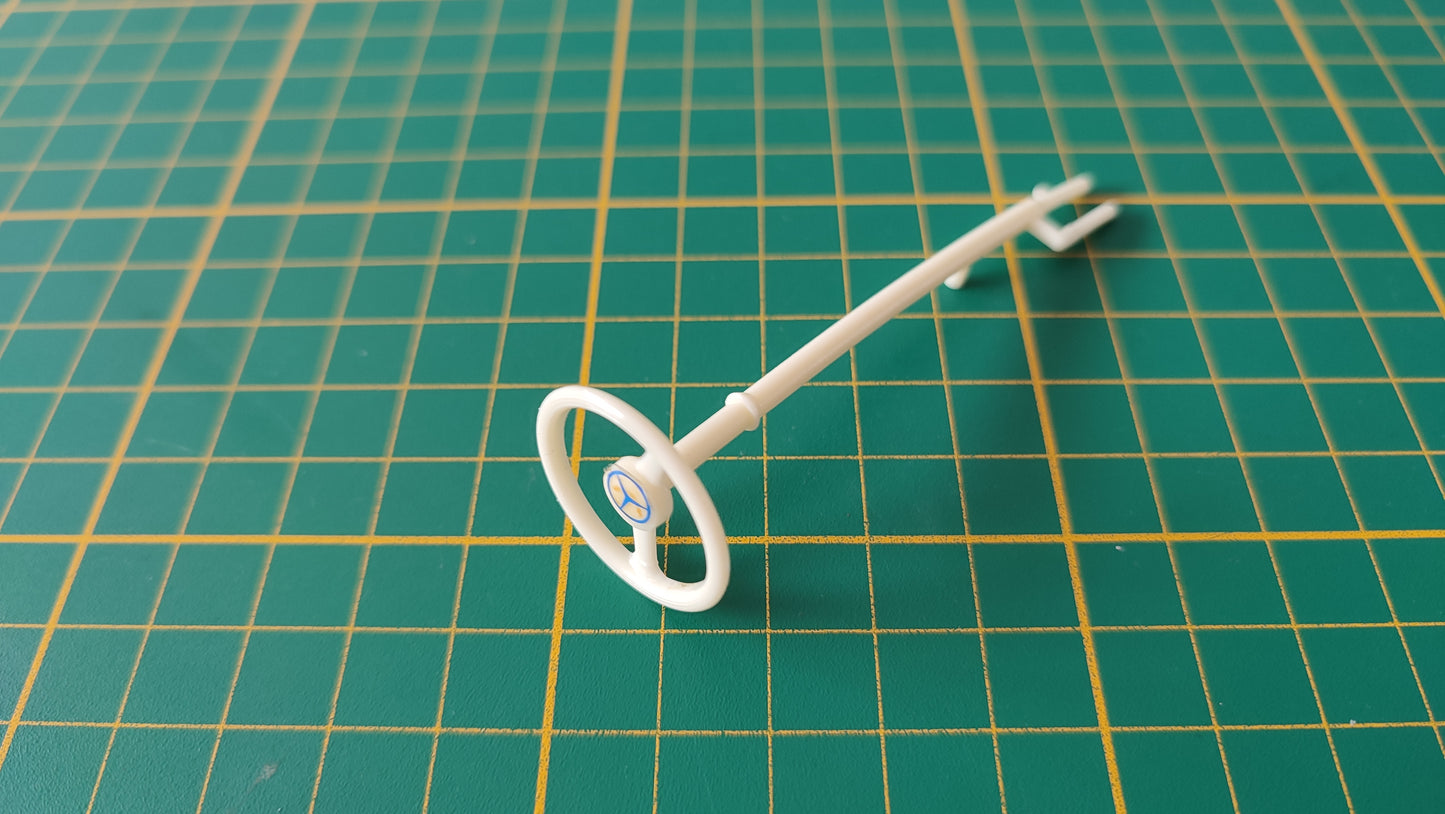 Volant crème pièce détachée miniature Burago Mercedes 300 SL 1954 1/18 1/18e #D85