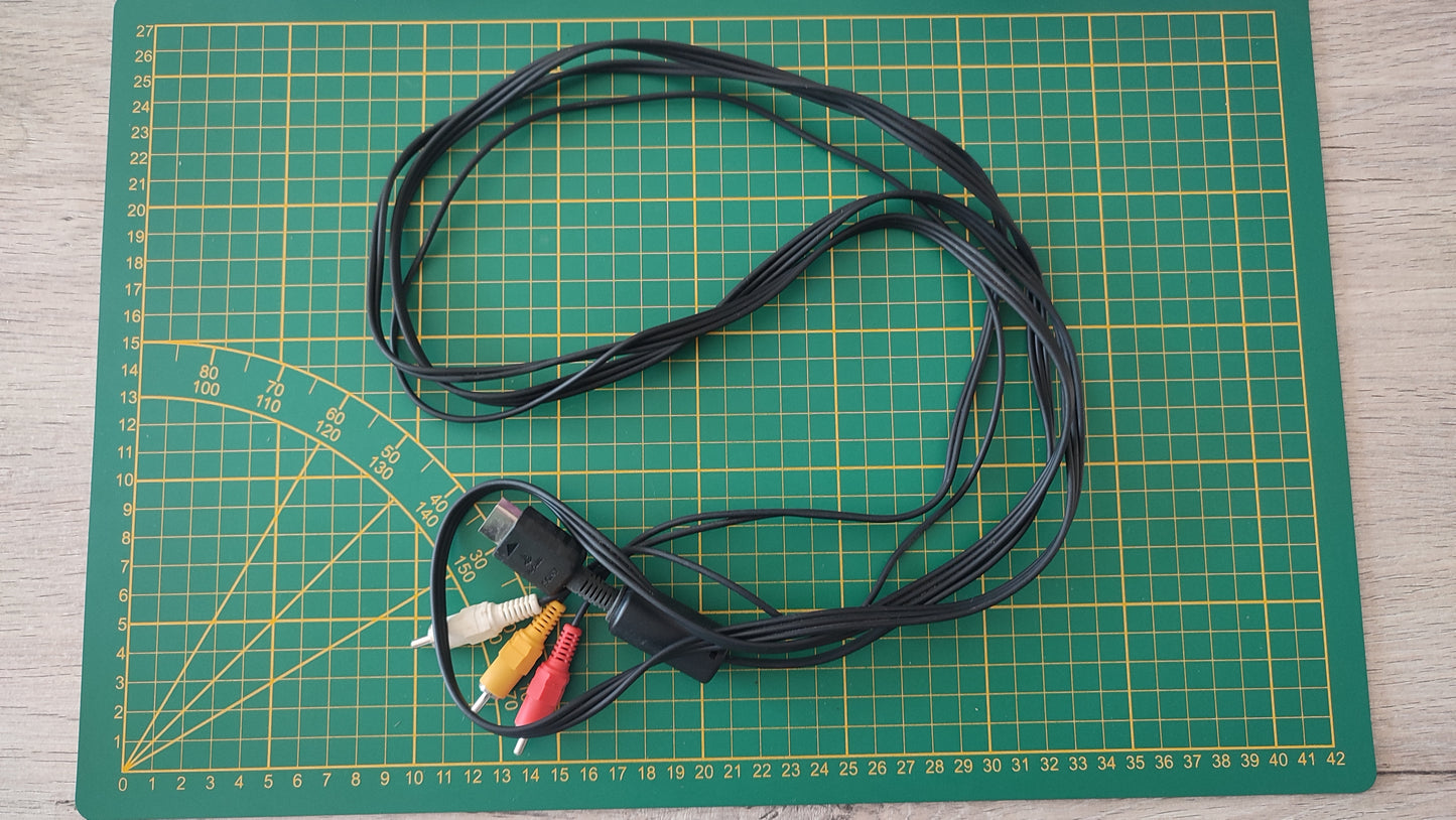 câble audio vidéo pièce détachée console de jeux Sony Playstation 2 Ps2 slim SCPH-75004 #E17