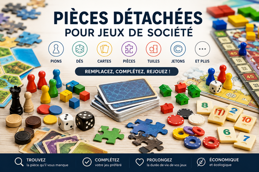 Pièces détachées pour jeux de société : Monopoly Mario Kart, Rummikub, Blokus et Rami XXL