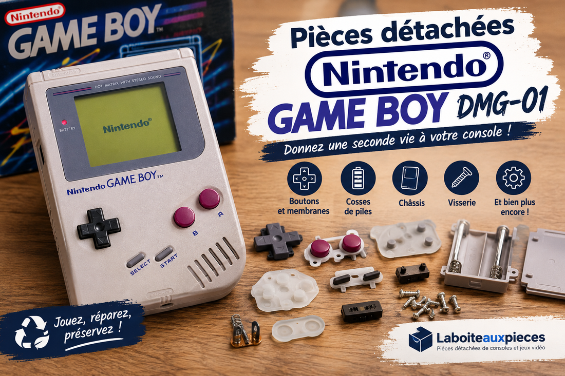 🎮 Les pièces détachées Nintendo Game Boy DMG-01 arrivent sur Laboiteauxpieces !