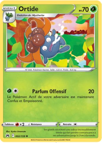 002/159 Carte Pokémon Ortide peu commune Epée et Bouclier EB12.5 Zénith Suprême