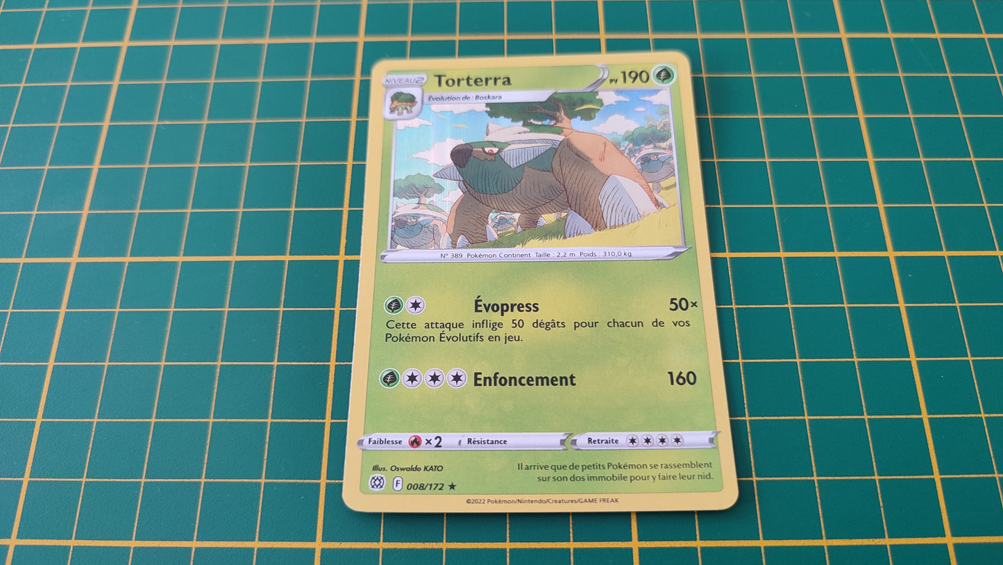 008/172 Carte Pokémon Torterra rare holographique Epée et Bouclier EB09 Stars Etincelantes #B10