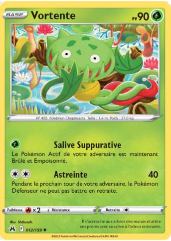 012/159 Carte Pokémon Vortente peu commune Epée et Bouclier EB12.5 Zénith Suprême