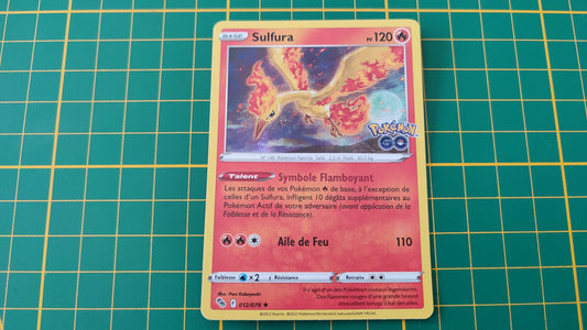 012/078 Carte Pokémon Sulfura rare holographique Epée et Bouclier EB10.5 Pokémon Go #B10