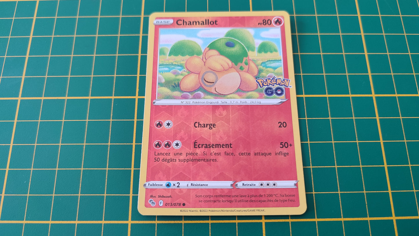 013/078 Carte Pokémon Chamallot commune reverse Epée et Bouclier EB10.5 Pokémon Go #B10