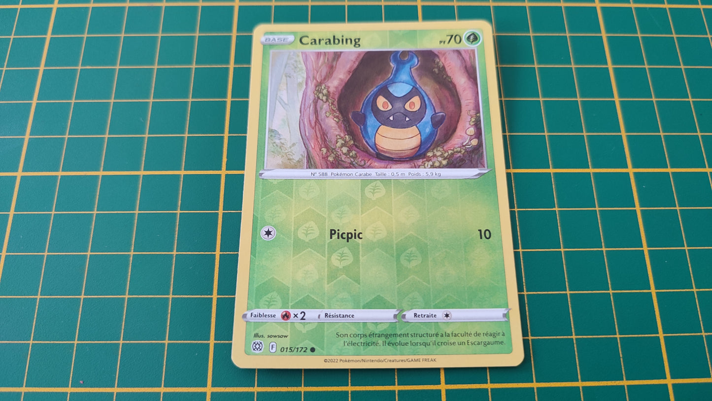 015/172 Carte Pokémon Carabing commune reverse Epée et Bouclier EB09 Stars Etincelantes #B10