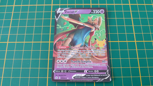 016/025 Carte Pokémon Zacian rare holographique Epée et Bouclier EB07.5 Célébration #B10